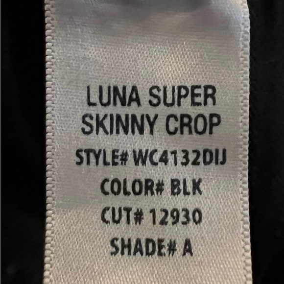 Hudson super skinny crop jeans sz 26 - Picture 7 of 8